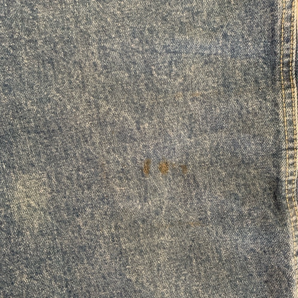 VINTAGE LEE BLUE JEANS WIDE THIGH STRAIGHT LEG 80S SCHOOL 15 MEDIUM MOMCORE - Picture 9 of 11